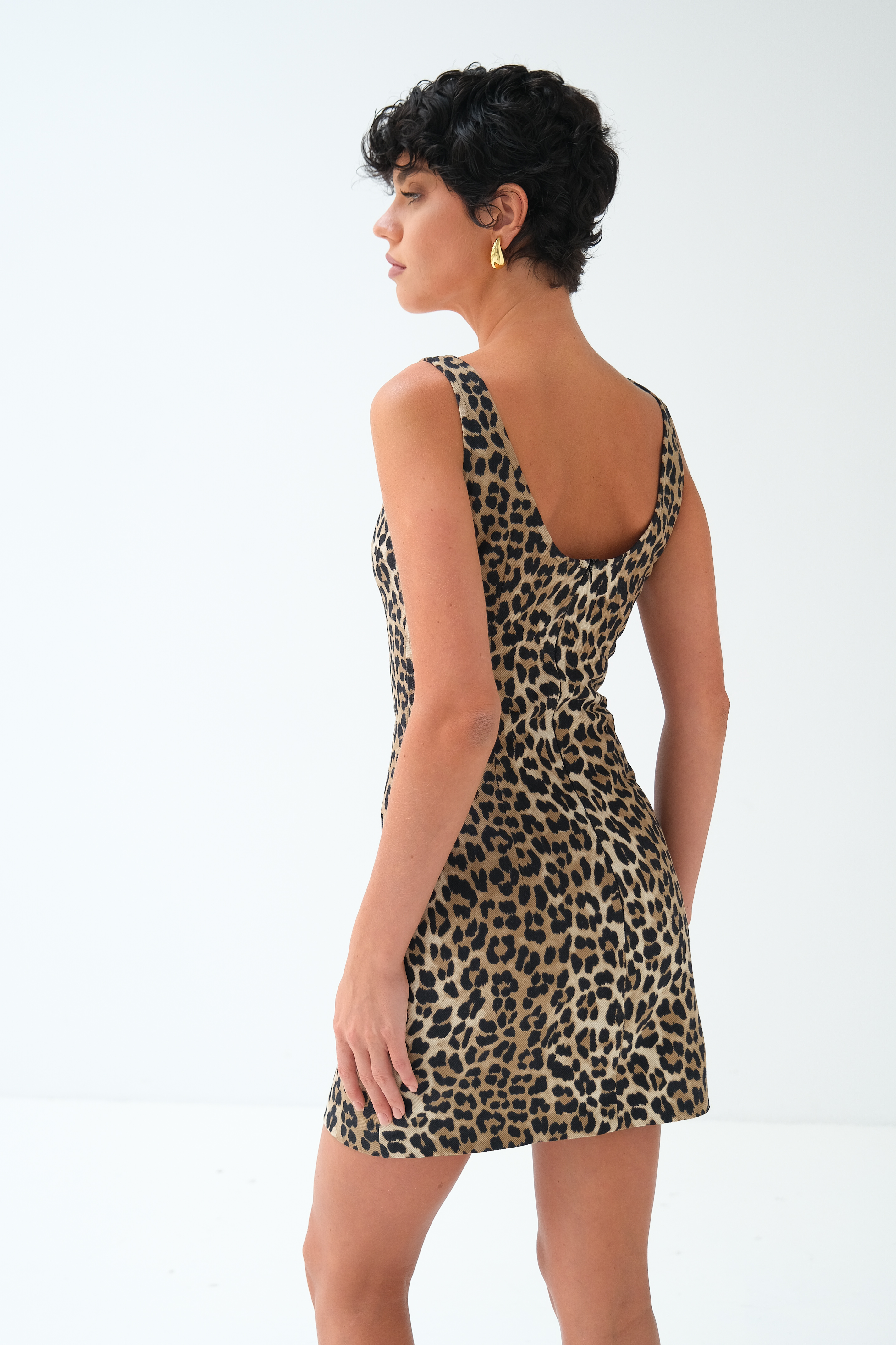 Платье лео мини