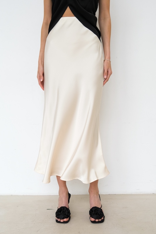 Юбка атласная 