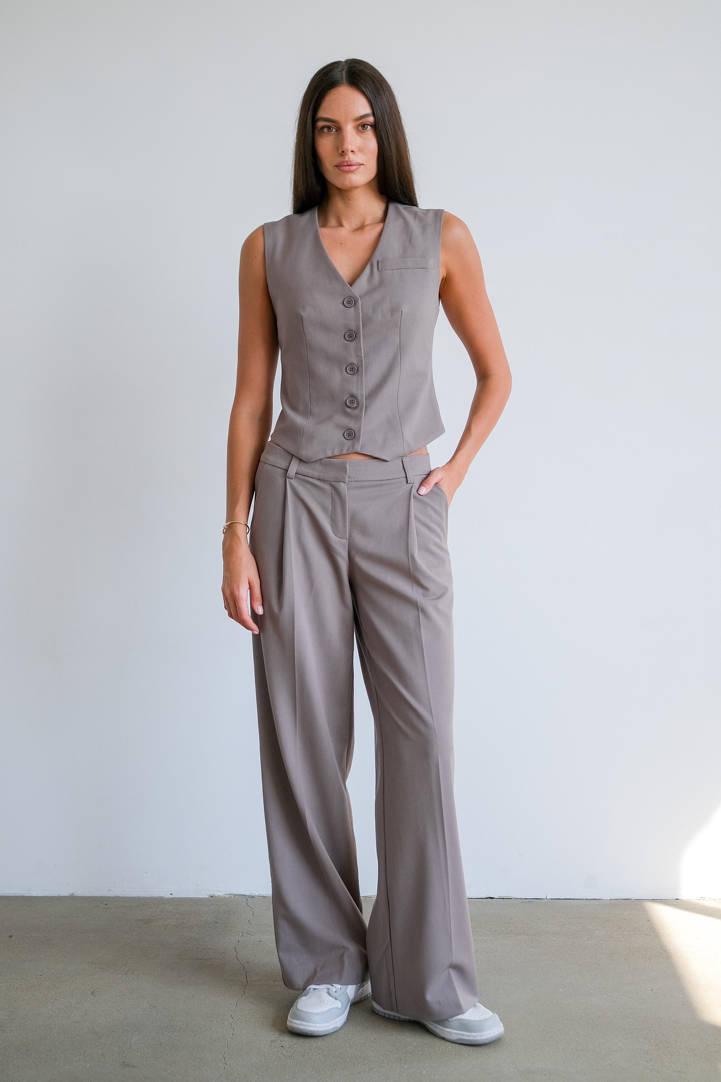 Брюки свободного кроя 