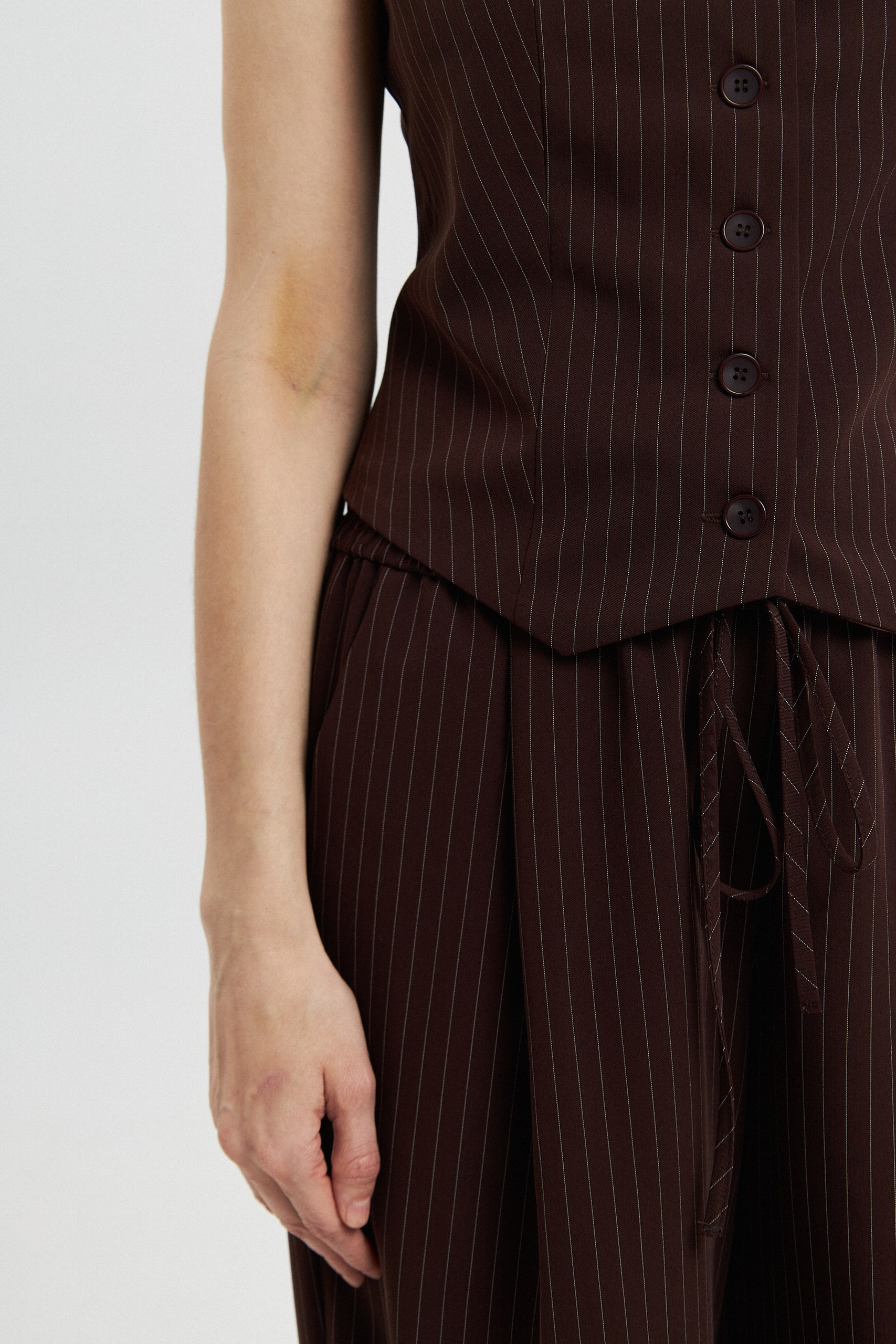 Жилетка в полоску