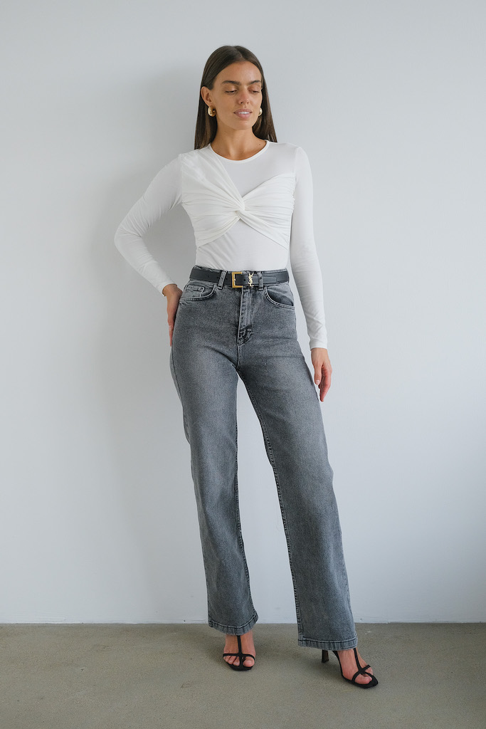 Боди с драпировкой