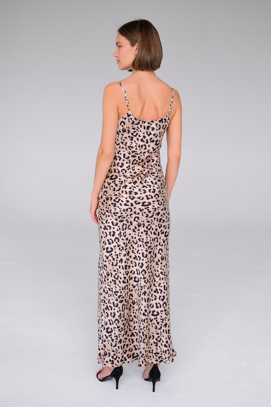 Платье комбинация длинная лео