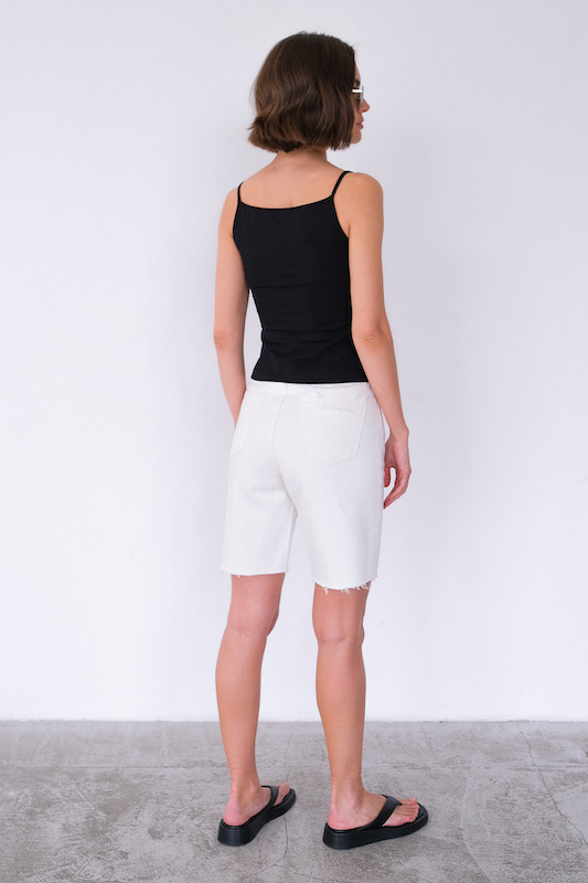 Шорты деним белые