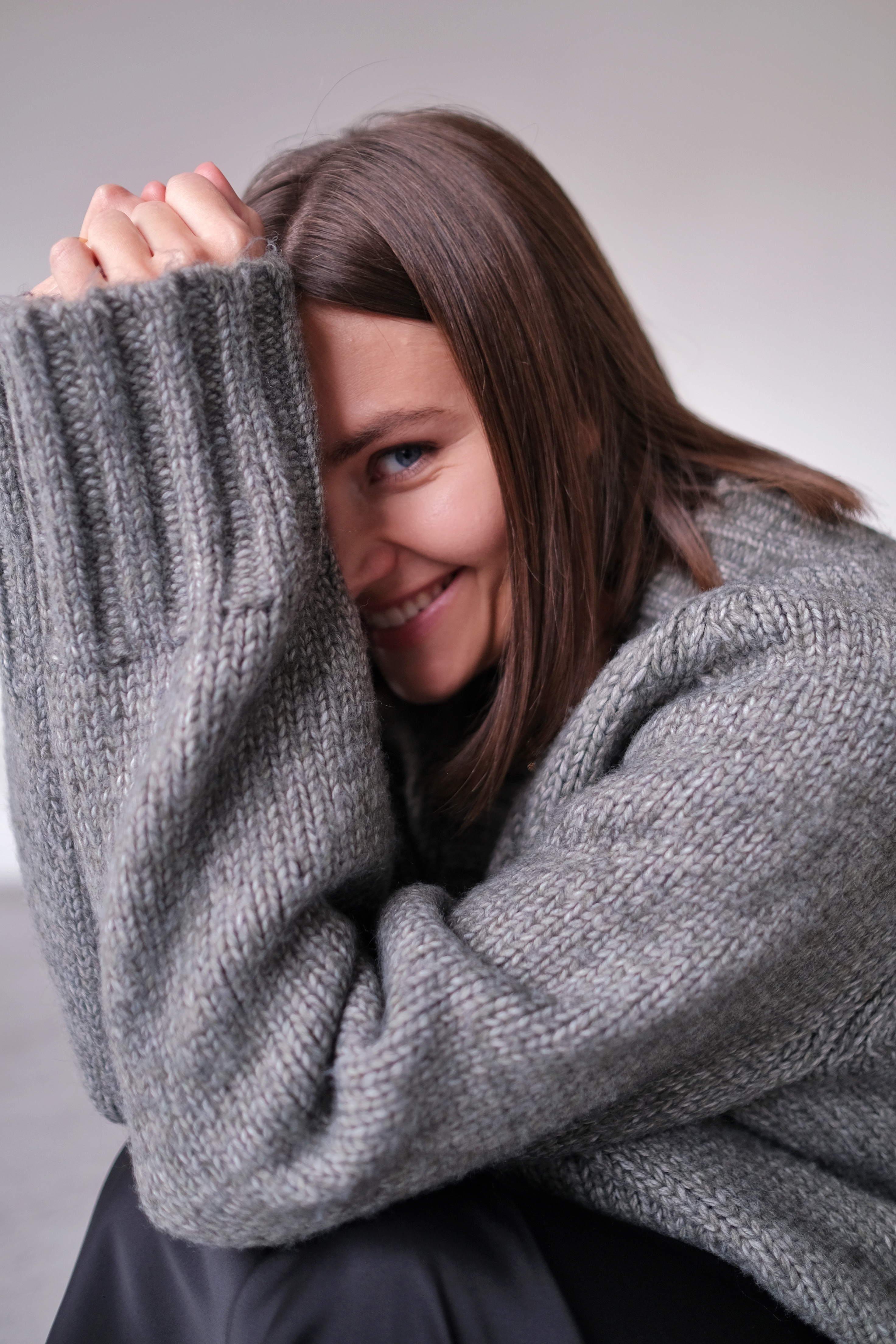 Кардиган серый