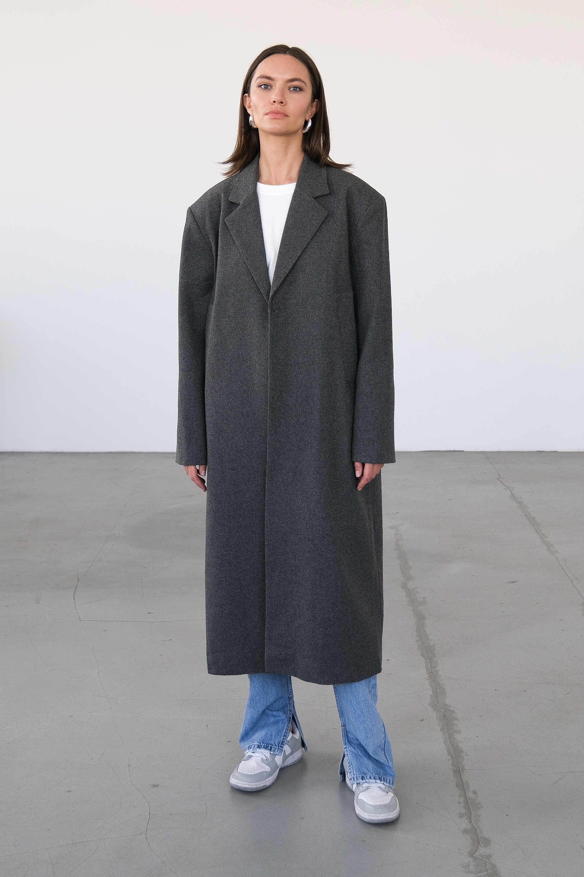 Пальто прямого кроя