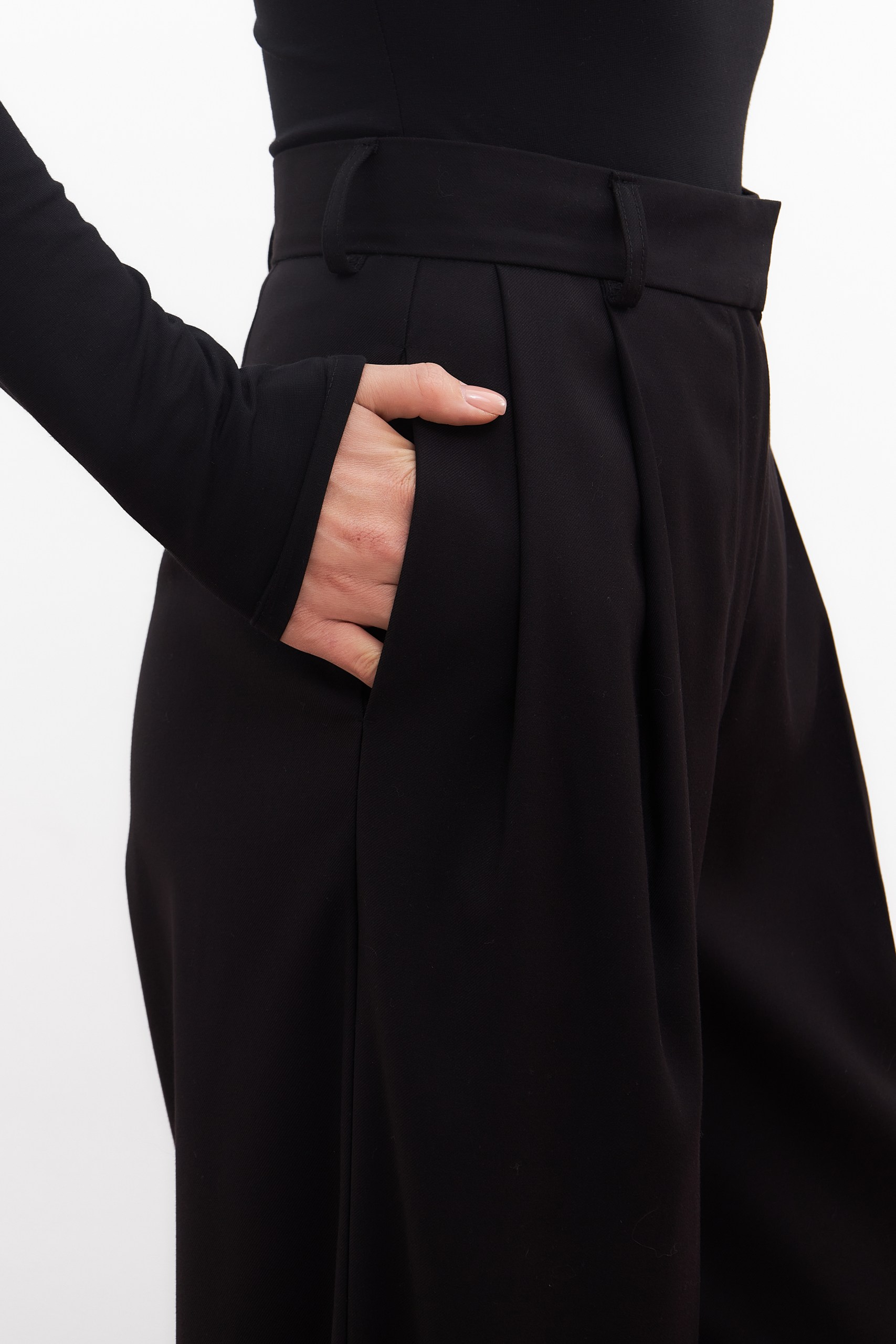 Брюки широкие