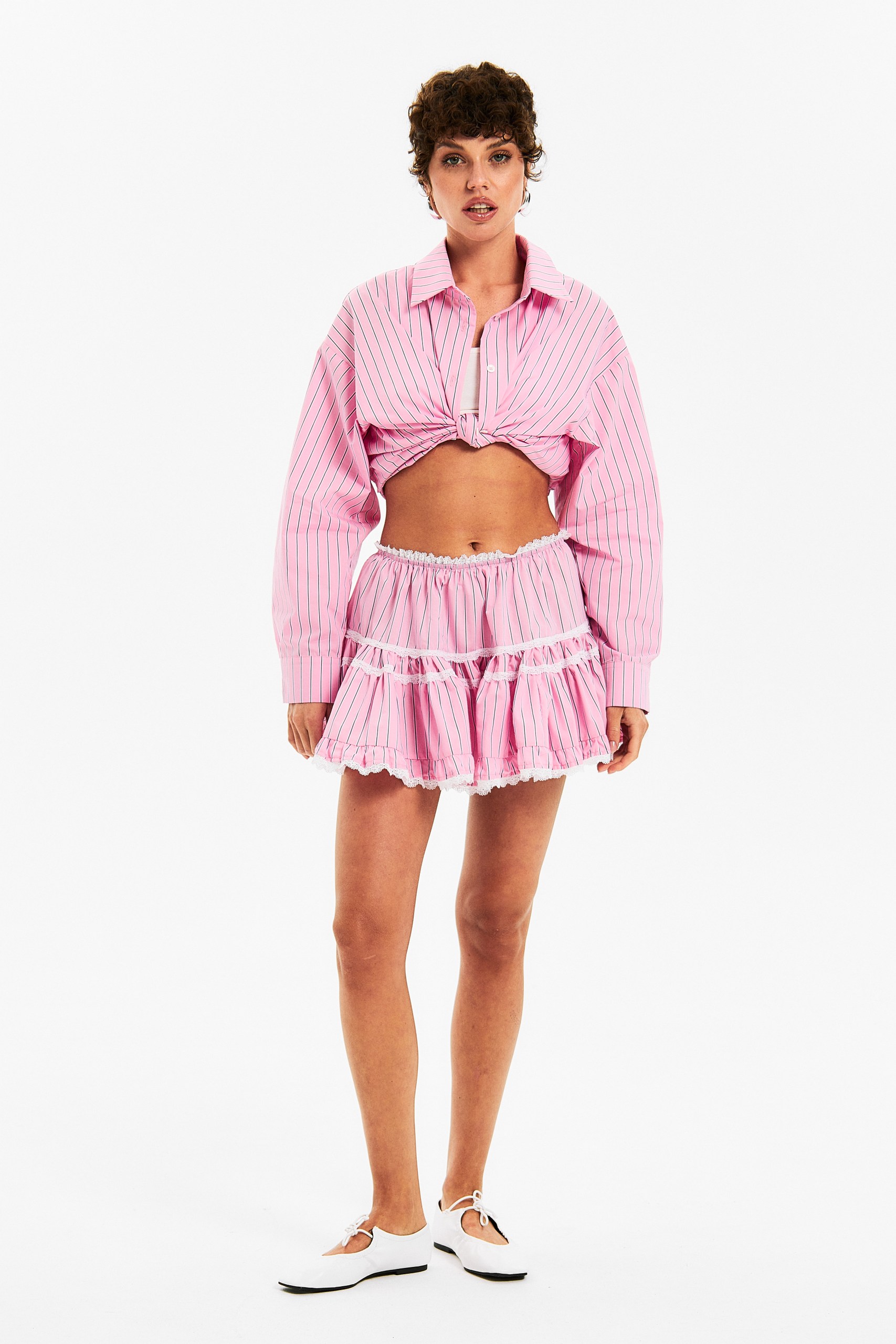 Юбка с кружевом Stripes