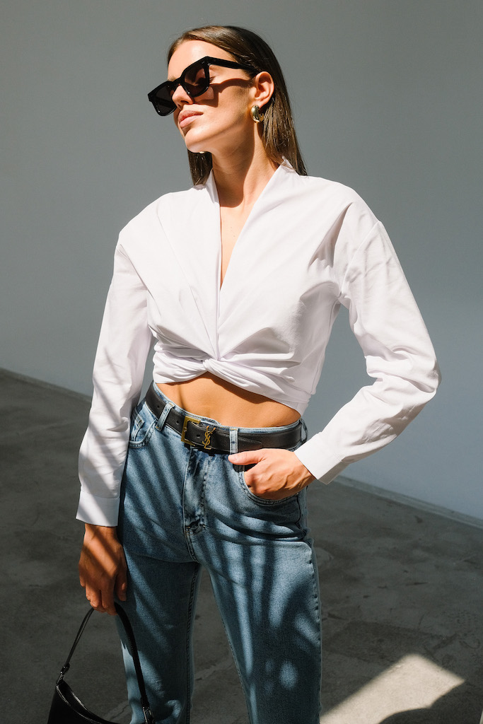 Блуза на завязках