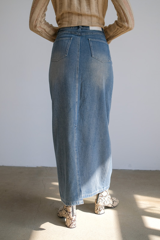 Юбка макси деним