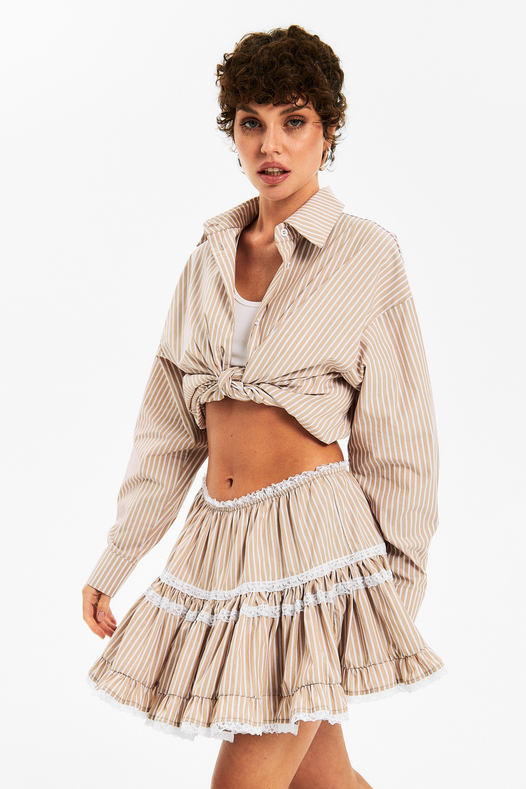 Юбка с кружевом Stripes