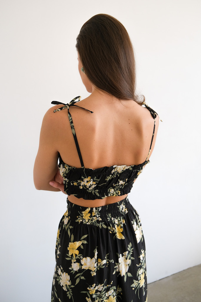 Костюм принт цветы 