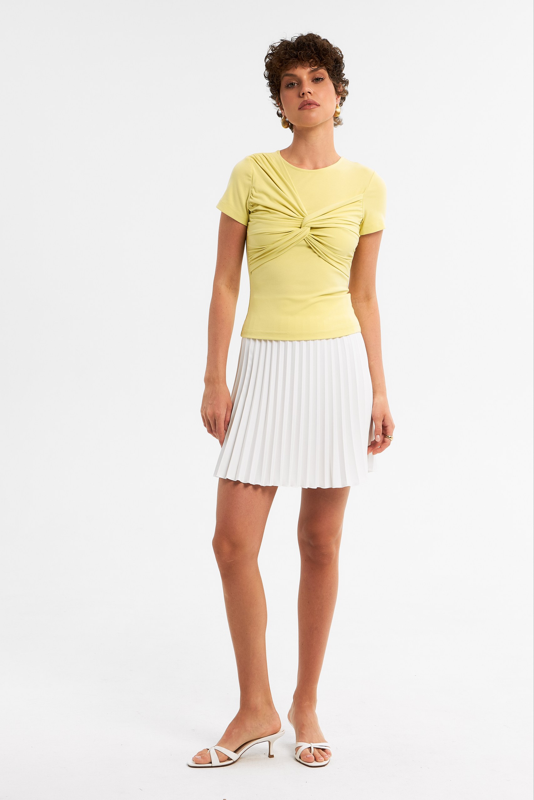 Топ с драпировкой