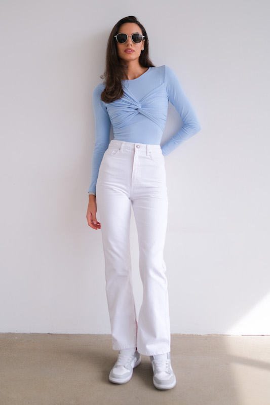 Боди с драпировкой