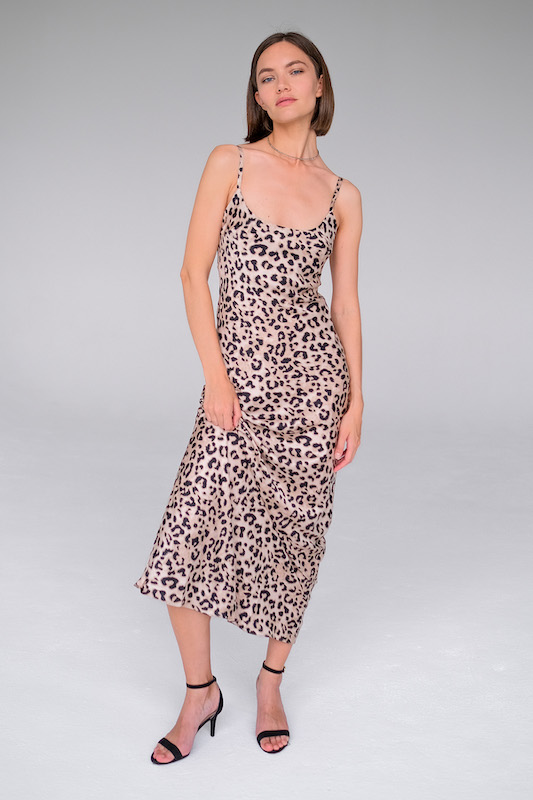 Платье комбинация длинная лео