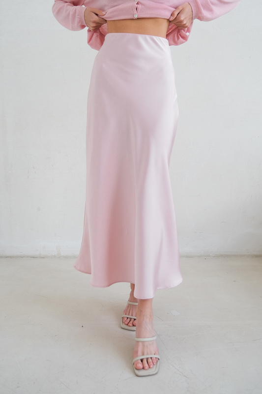 Юбка атласная