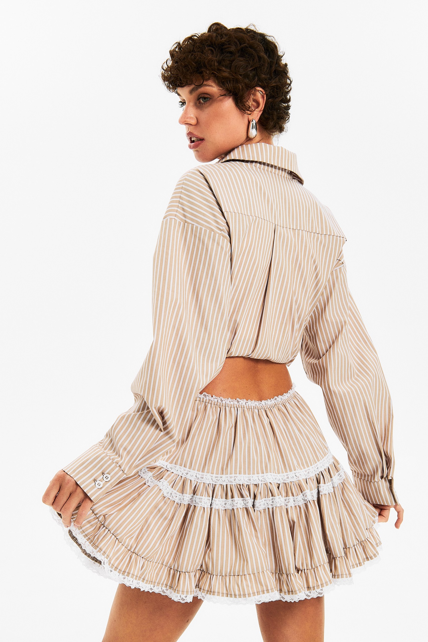 Юбка с кружевом Stripes