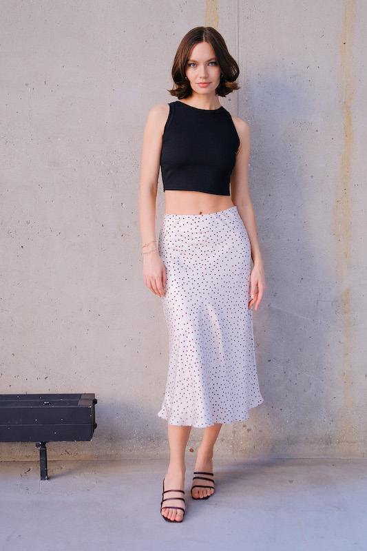 Юбка принт горох