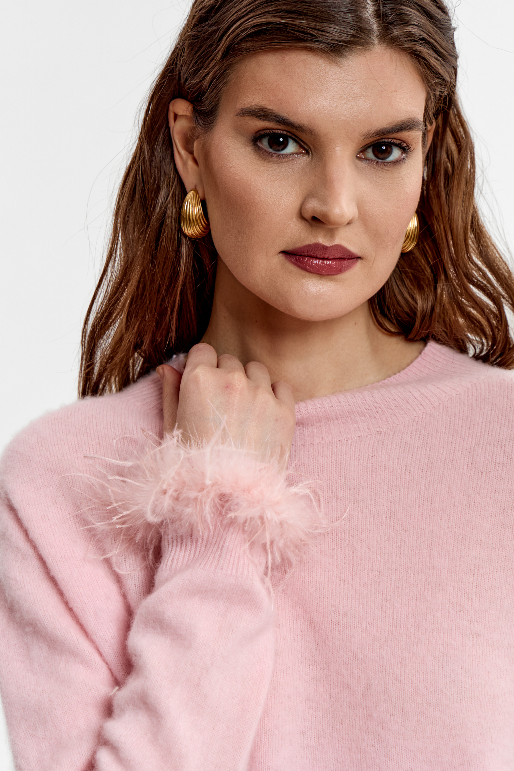  Джемпер с боа