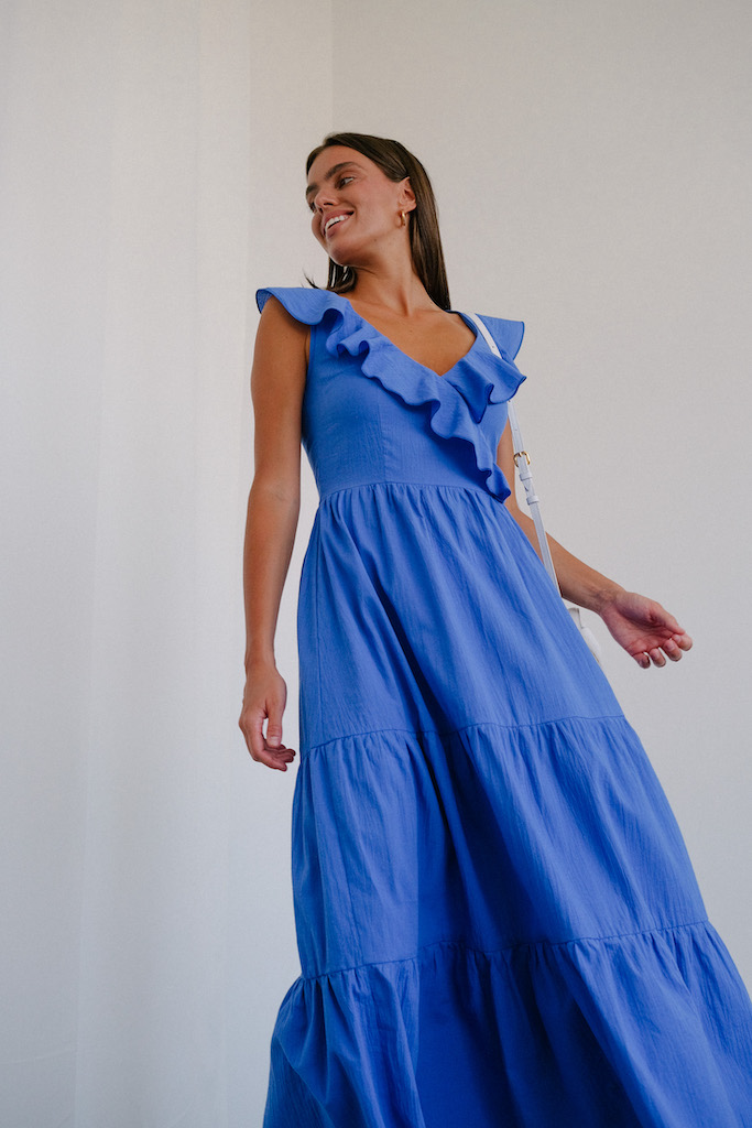 Сарафан с рюшами