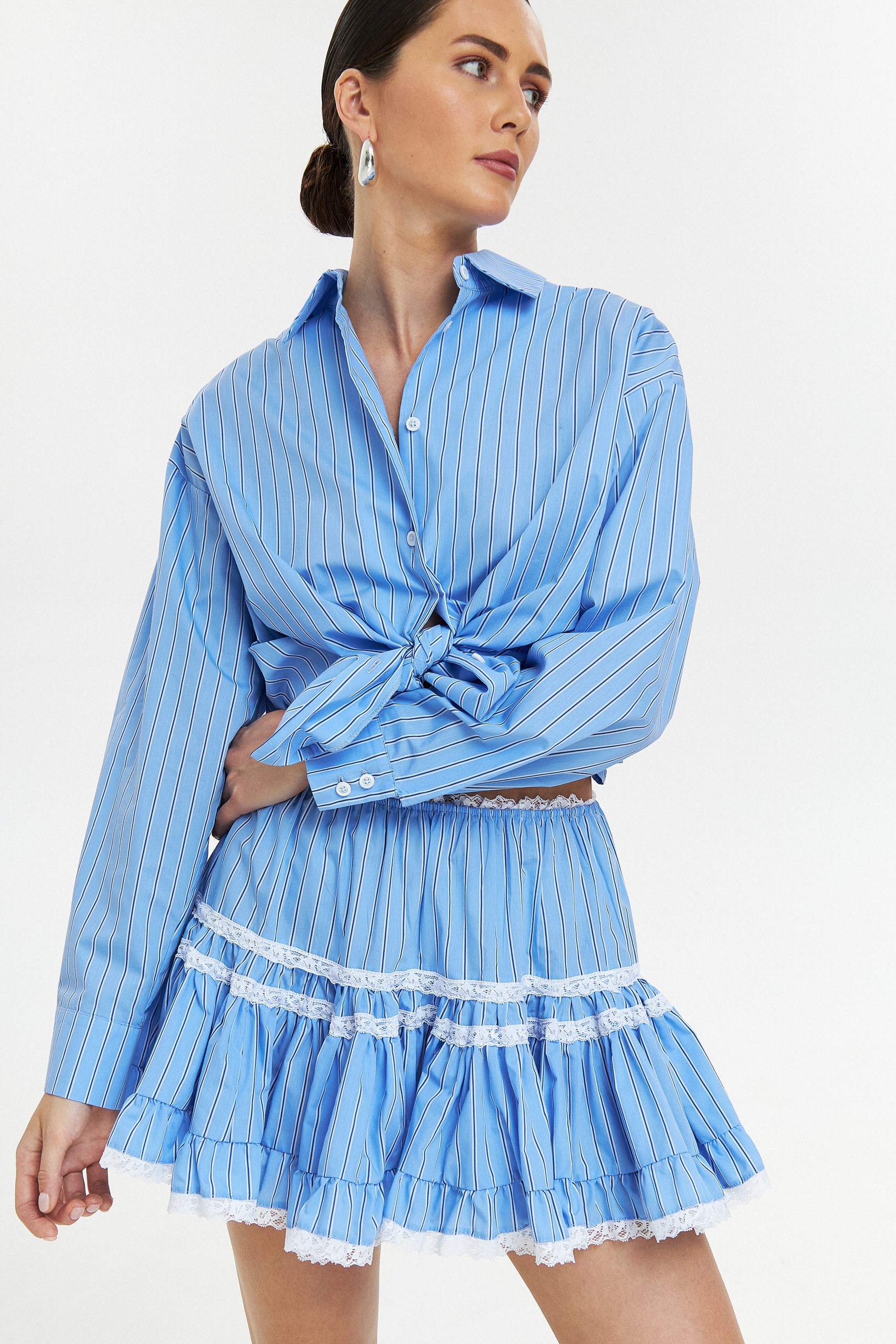 Юбка с кружевом Stripes