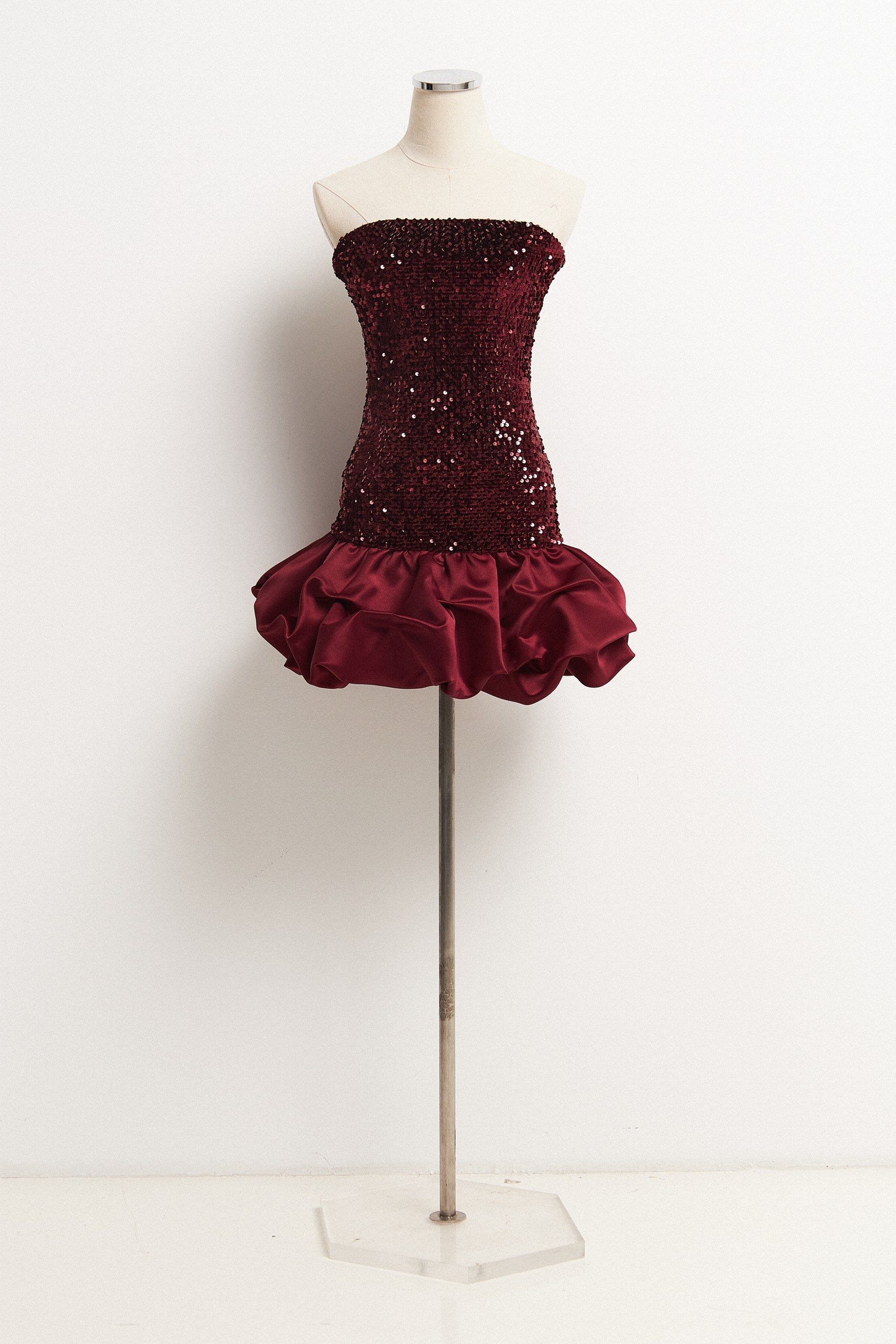 Платье бандо с пайетками 