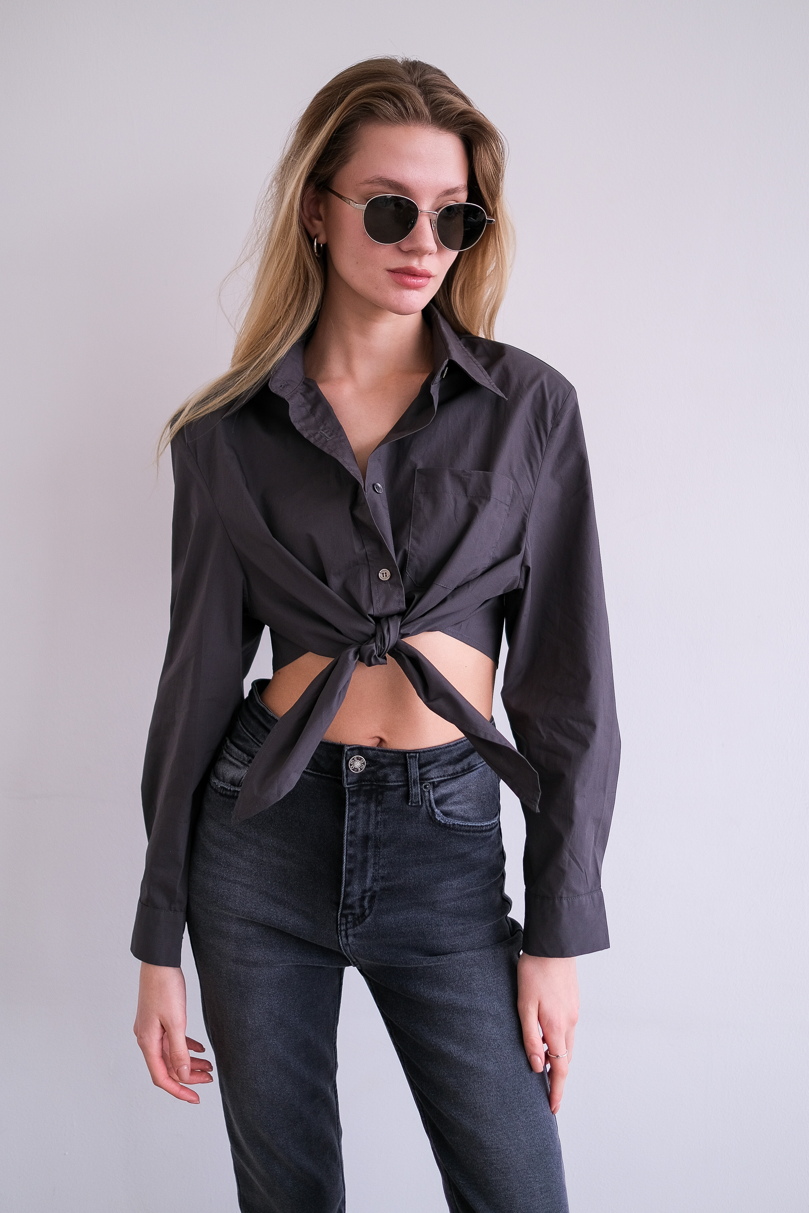 Блузка на завязках