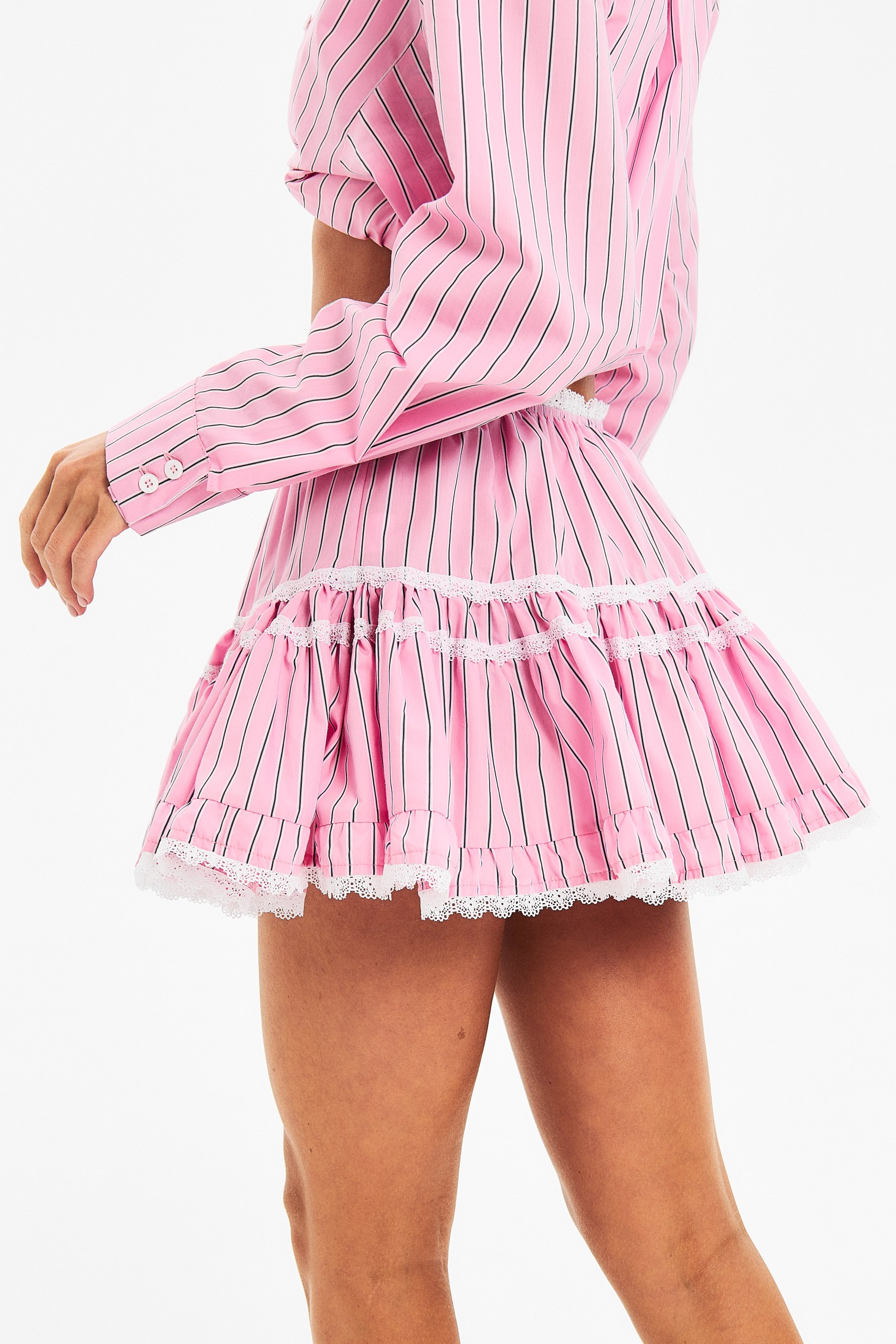 Юбка с кружевом Stripes