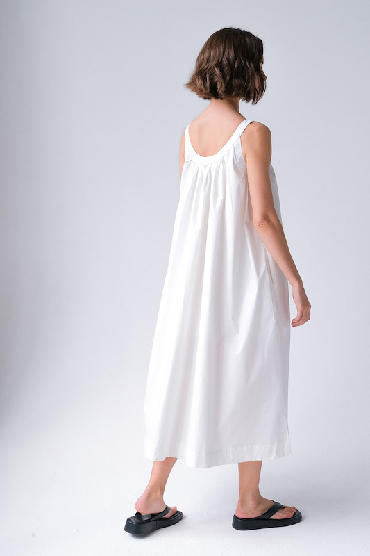 Сарафан из хлопка белый