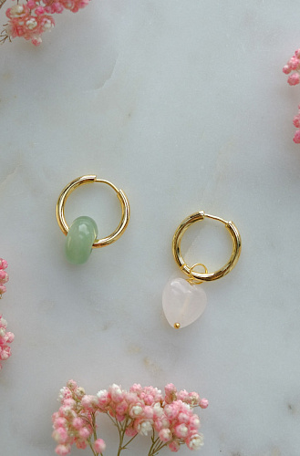 Серьги с кварцем