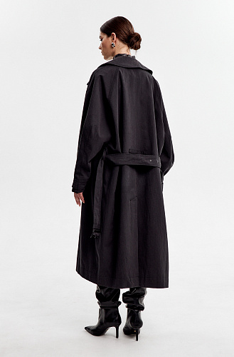 Плащ oversize длинный