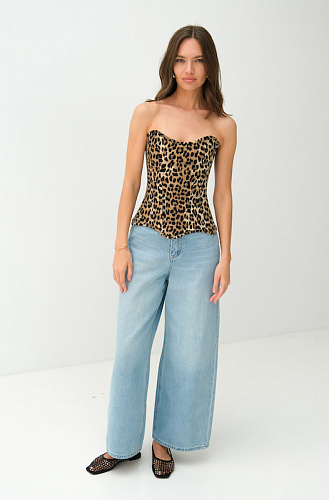 Корсет леопардовый