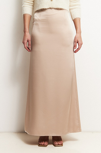 Юбка атласная макси