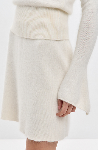 Юбка мини трикотажная