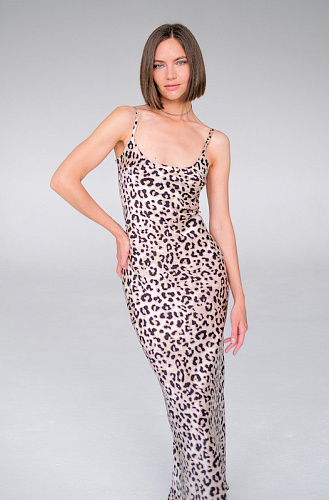 Платье комбинация длинная лео