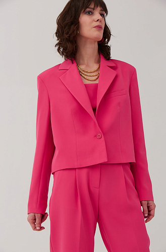 Жакет фуксия короткий
