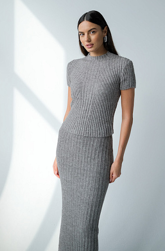 Топ трикотажный с отдельными рукавами 