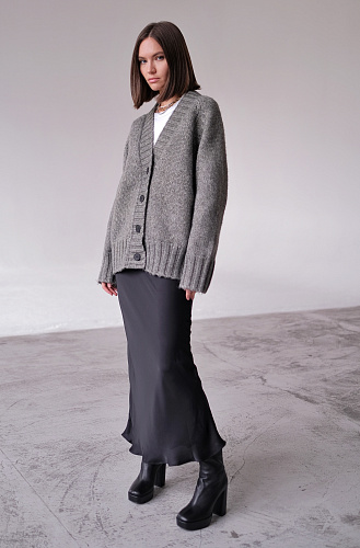 Кардиган серый