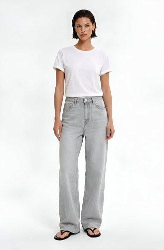 Джинсы серые