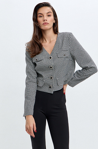 Жакет гусиная лапка