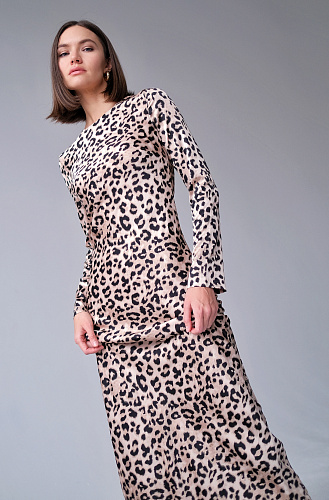  Платье лео макси