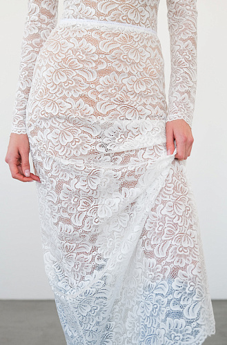 Юбка из кружева