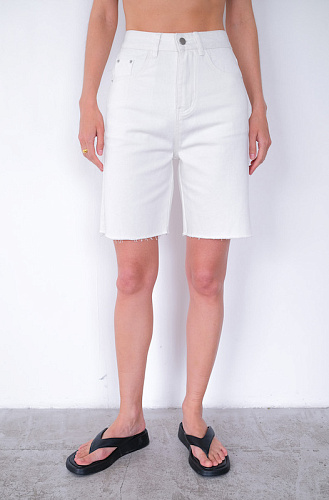 Шорты деним белые