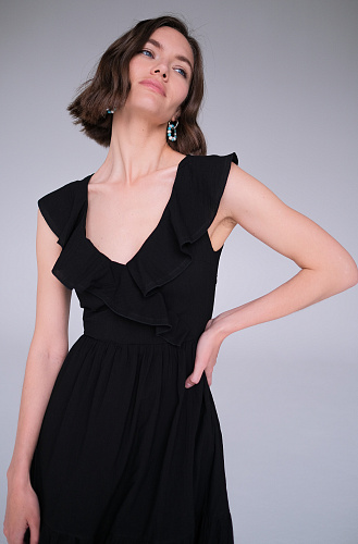 Сарафан с рюшами