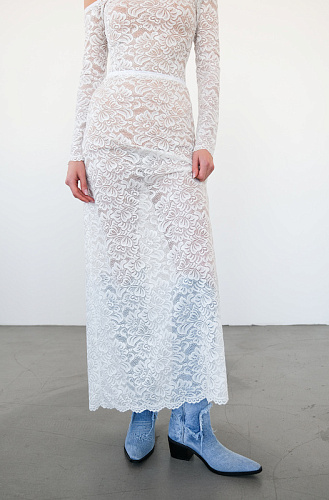 Юбка из кружева