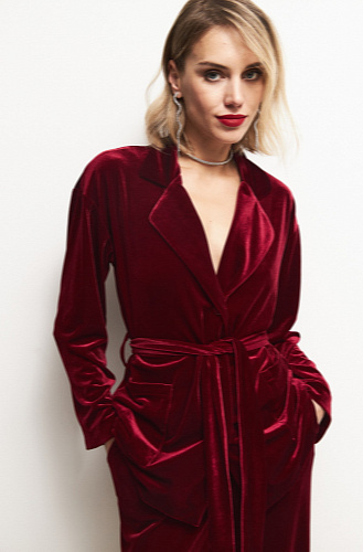 Жакет бархатный