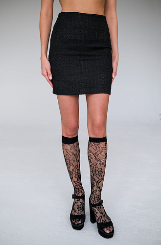 Юбка букле черная