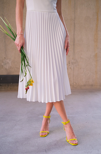 Платье миди гофре 