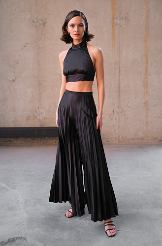 Брюки гофре черные 