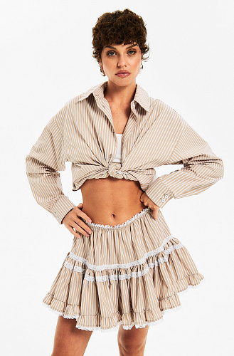 Юбка с кружевом Stripes