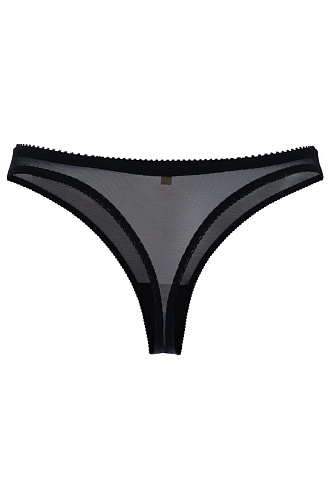 Стринги из сеточки черные